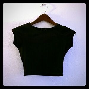 Black crop top